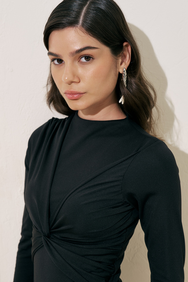 DÜĞÜM DETAYLI SURF MAYO SİYAH - 4