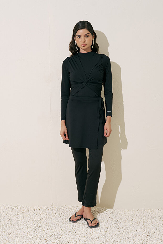 DÜĞÜM DETAYLI SURF MAYO SİYAH - 5