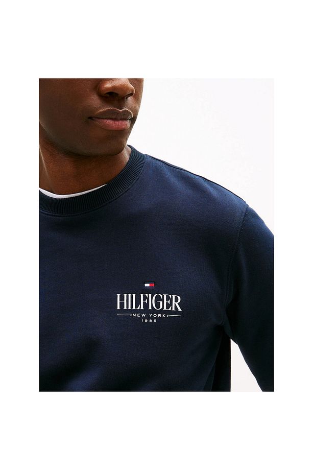 Erkek Regular Fit Baskı Logolu Pamuklu Sweatshirt - Lacivert - 3