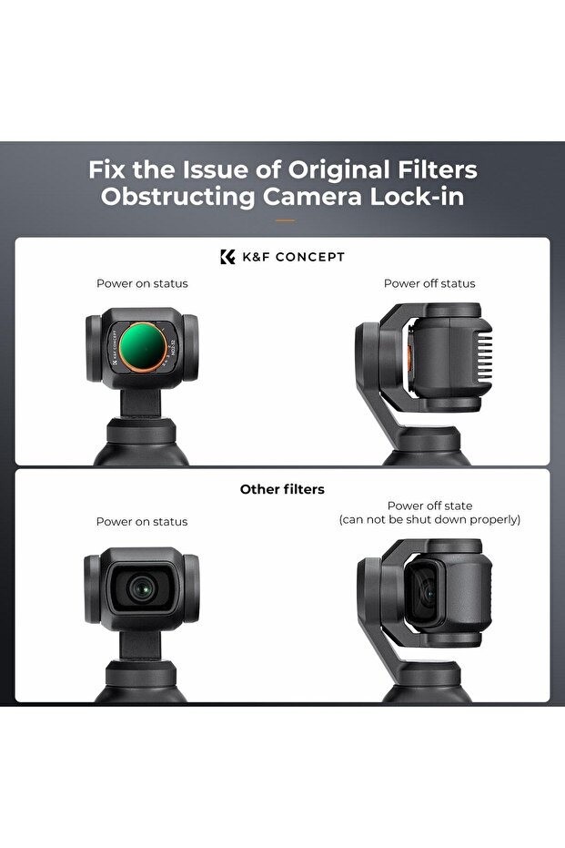 Magnetic Variable ND2-32 Filter ( DJI Osmo Pocket 3 combo Uyumlu ) - 4