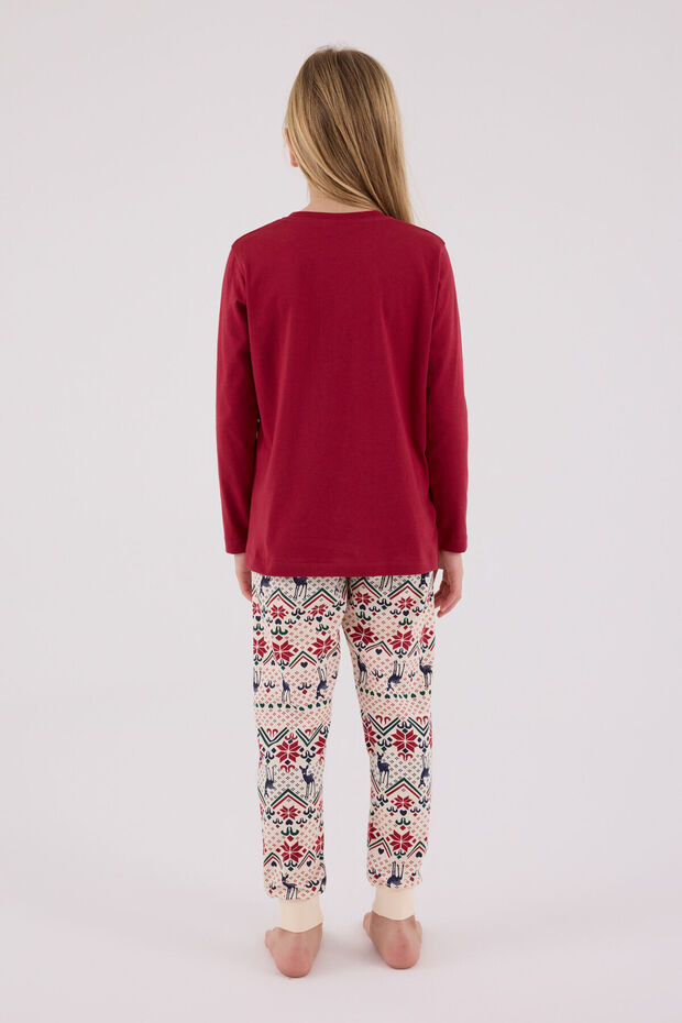Crveni pidžama set za devojčice - 4