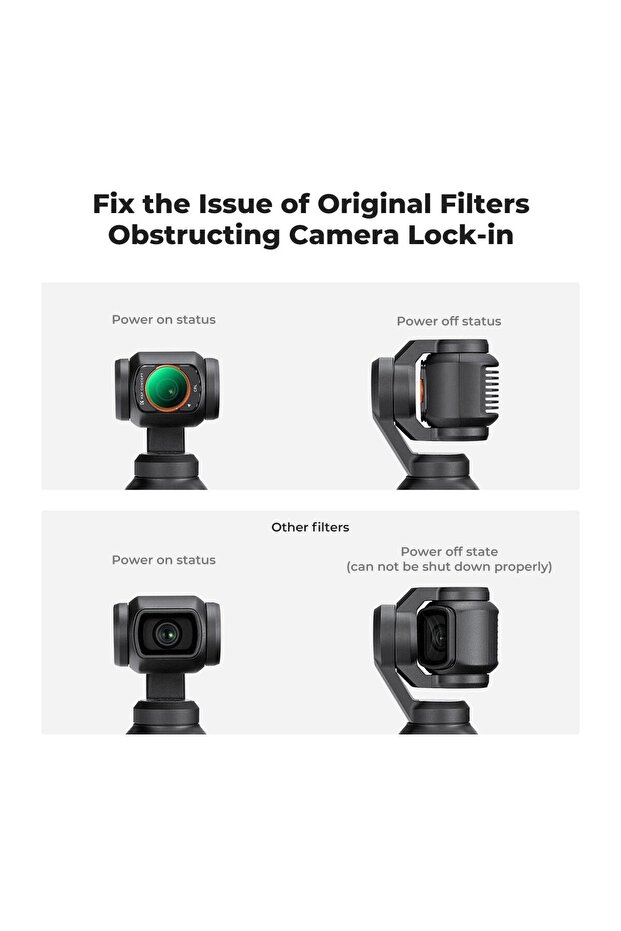 Magnetic CPL + ND16+ ND64 + ND256 ( DJI Osmo Pocket 3 combo Uyumlu ) - 6