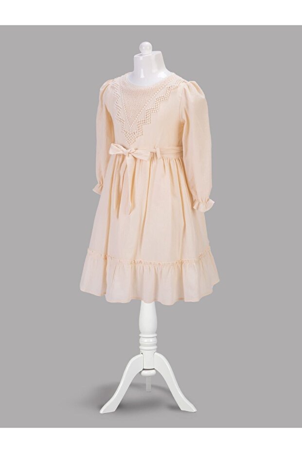 Triangle Collar Girl's Dress