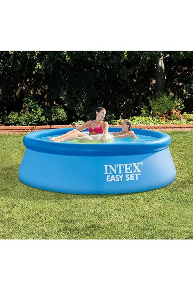 حوض سباحة قابل للنفخ سهل التركيب – ٢٤٤×٦١ سم (مستدير، أزرق) - 3