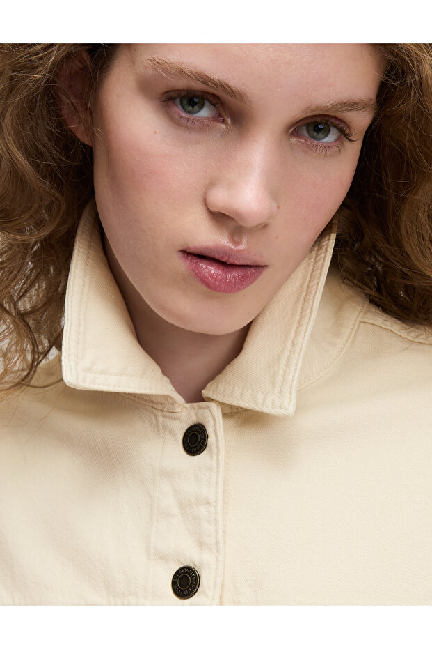 Kemerli Denim Ceket - 2