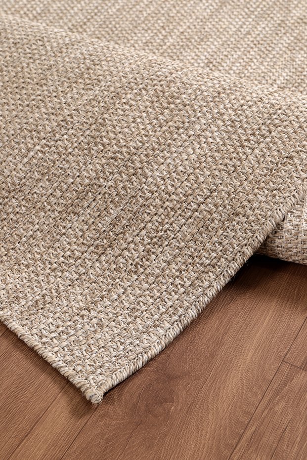 Jute Non-Slip Base Washable Taupe Rug Jute Kilim Rug Washable Knitted Taupe Sisal Kilim Rug