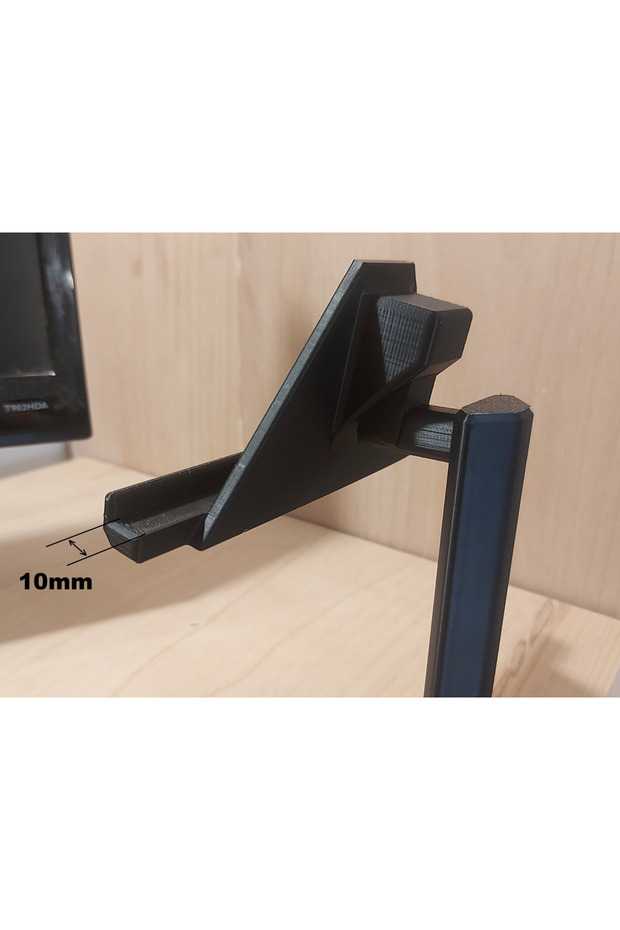 360° Dönebilen Ayarlanabilir Tablet ve Monitör Yükseltici Stand - Masa Kenarı Aparatı - 4