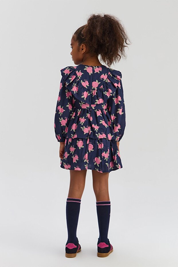BG Store Kız Çocuk Desenli Elbise - 4