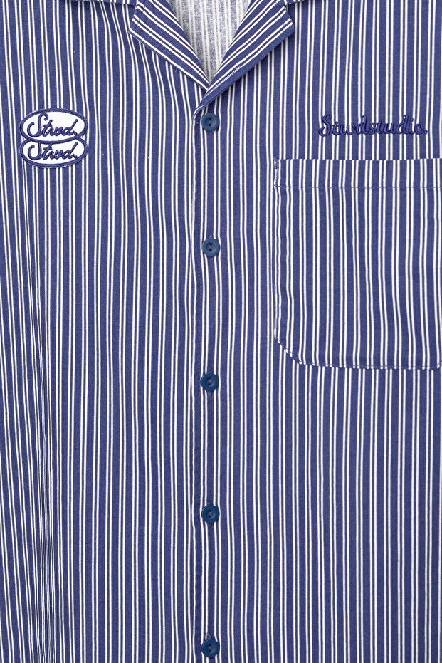 STWD Keten Çizgili Gömlek - 6