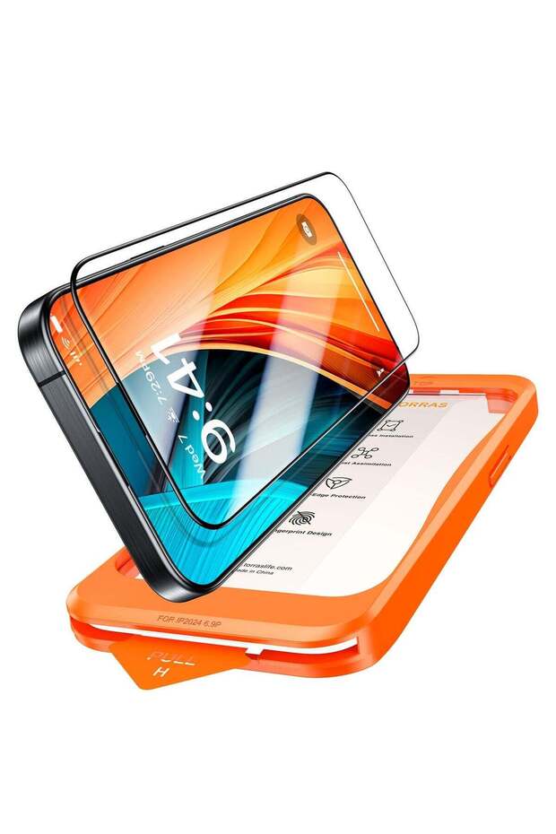 واقي شاشة مقاوم للكسر بدرجة عسكرية لهاتف iPhone 16 - 1