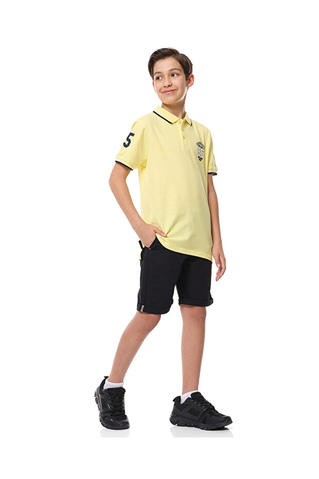 شورت سادة مع خصر برباط - 1