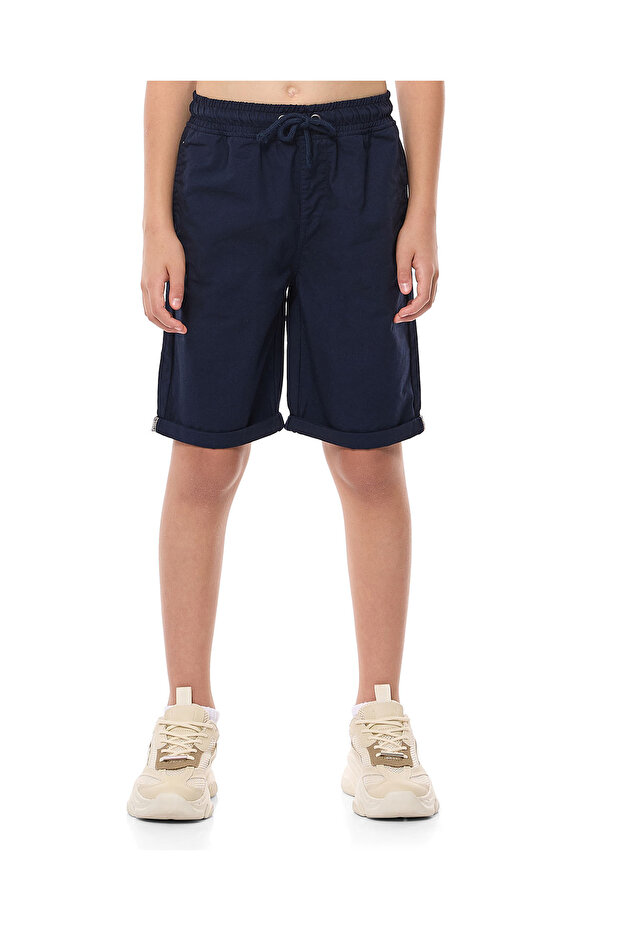 شورت سادة مع خصر برباط - 2