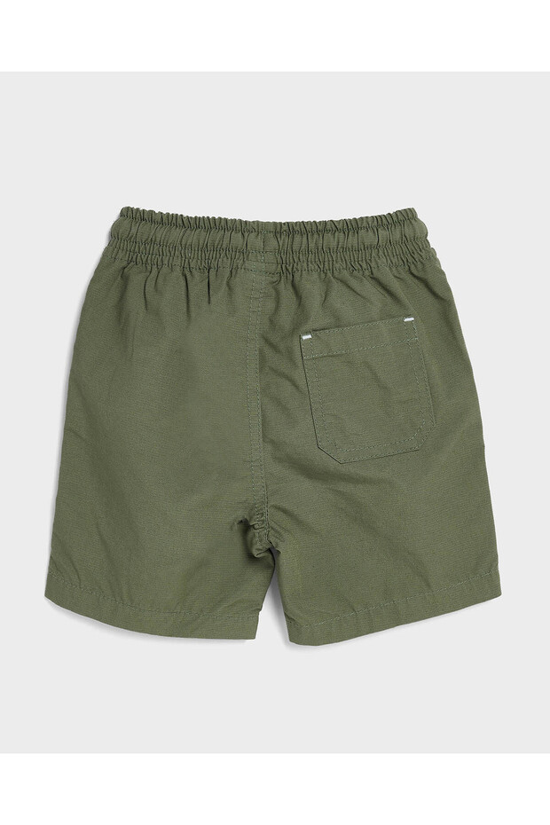 Solid Shorts with Drawstring Waist - 2