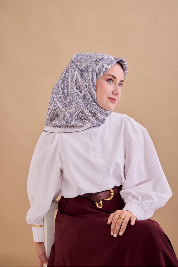 Twill İpek Eşarp 11476-11 - 3