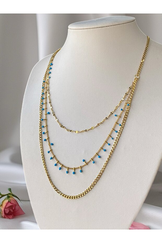 Üçlü Çelik Kolye - 3