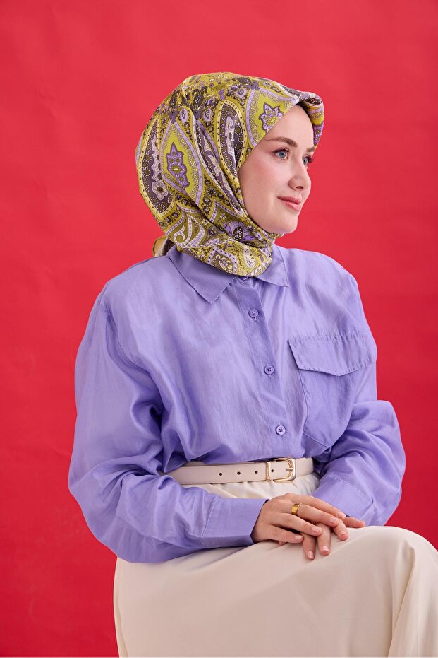 Twill İpek Eşarp 11476-24 - 5