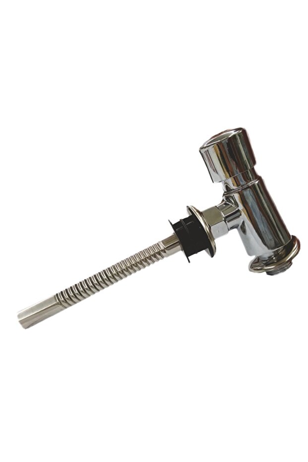 Urinal tap with timer, shiny chrome - 1