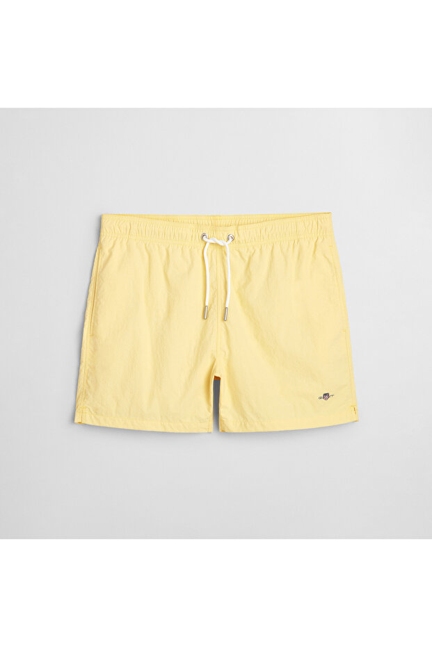 Erkek Sarı Regular Fit Mayo Şort - 4