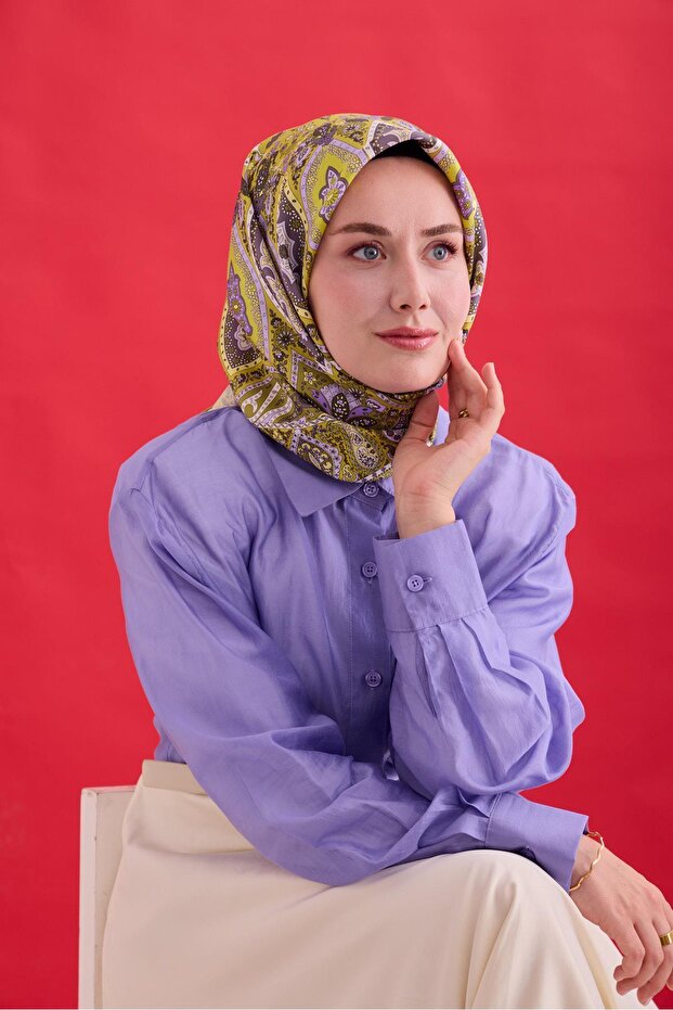 Twill İpek Eşarp 11476-24 - 4