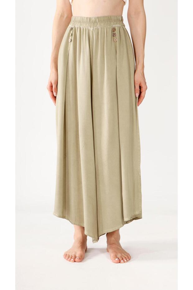 Keten Şalvar Etek - 4