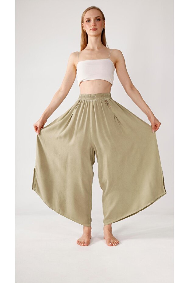 Keten Şalvar Etek - 6