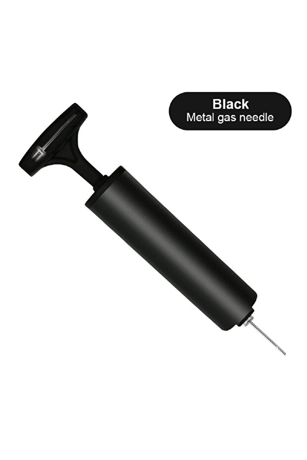 black-1pcs Bicycle Air Pump with Inflating Needle Multi-Use for Football Soccer Swimming Rings Beach
