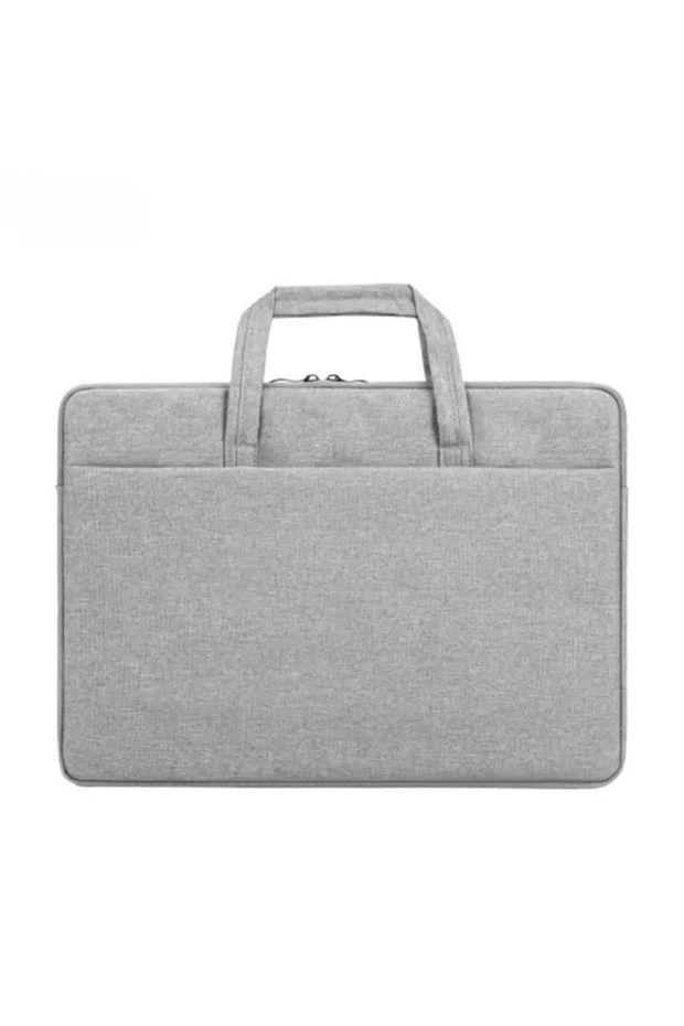 Gray 15 inches Laptop Tote Bag with Waterproof and Shock-absorbing Thick Velvet Inner Liner Suitable