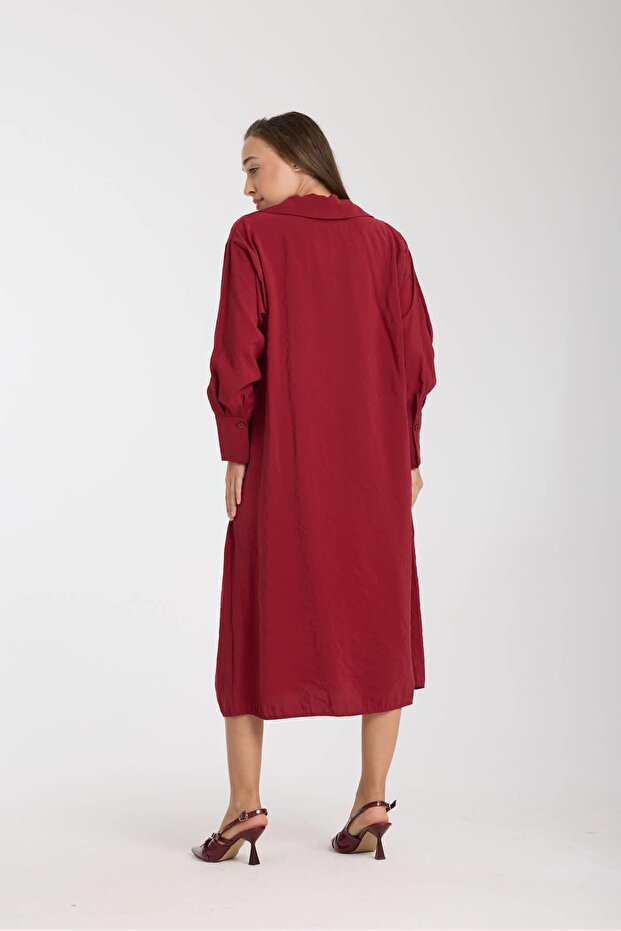 سترة حمل كبيرة الحجم بأزرار أمامية - 7