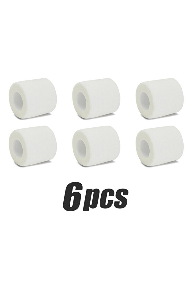 6pcs 6pcs/12pcs/24pcs 5cm*4.5m white gauze sports bandage self-adhesive breathable elastic bandage