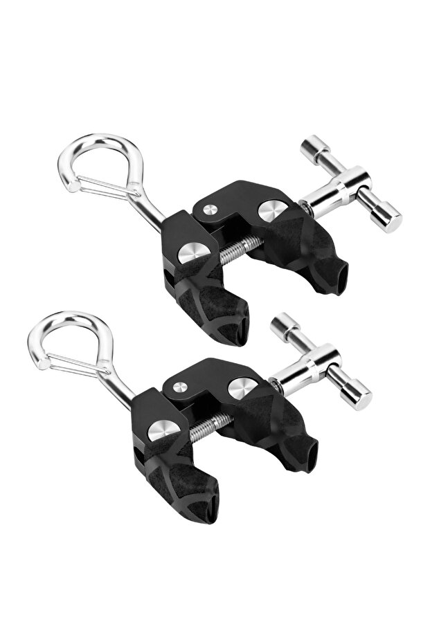 black SANLIKE 2Pcs Heavy-Duty Super Crab Clamps for SUV | Waterproof Canopy Tarpaulin Clips with Cli