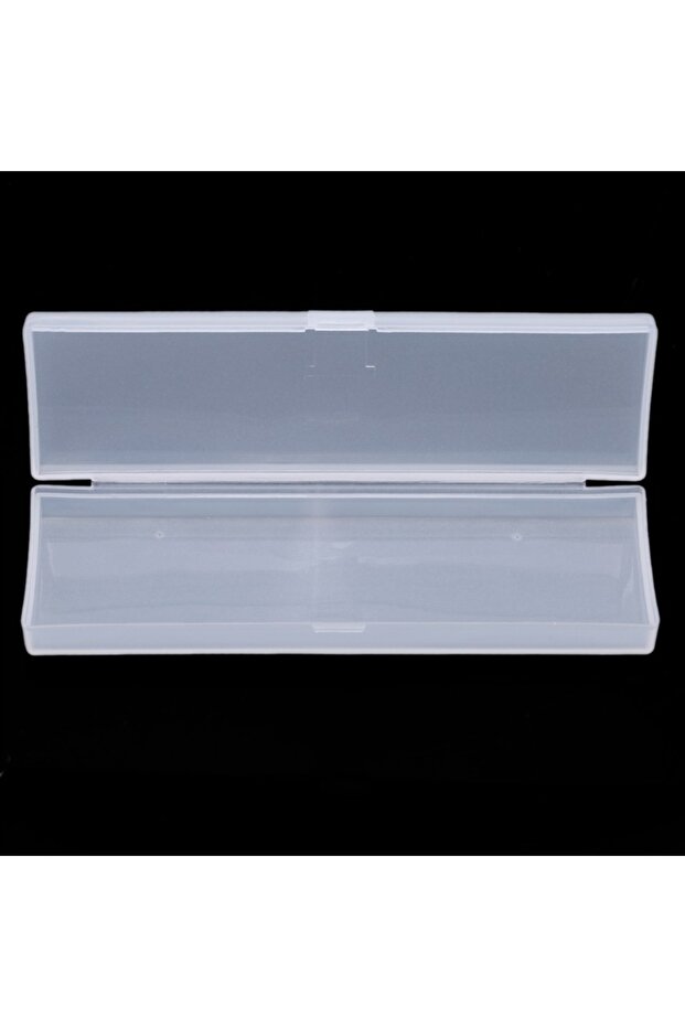 S white Cute Kawaii Transparent Plastic Pencil Case Lovely Pen Box For Gift Office School Supplies s