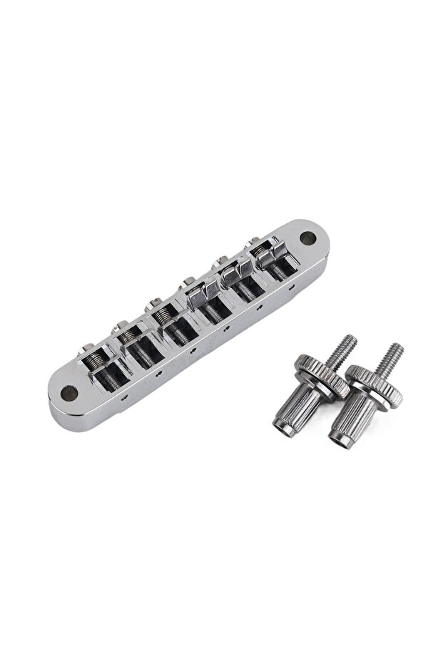 جسر سرج ثابت للجيتار الكهربائي مكون من 6 أوتار من الكروم طراز ABR-1 جسر Tune-O-Matic لـ ABR LP S...