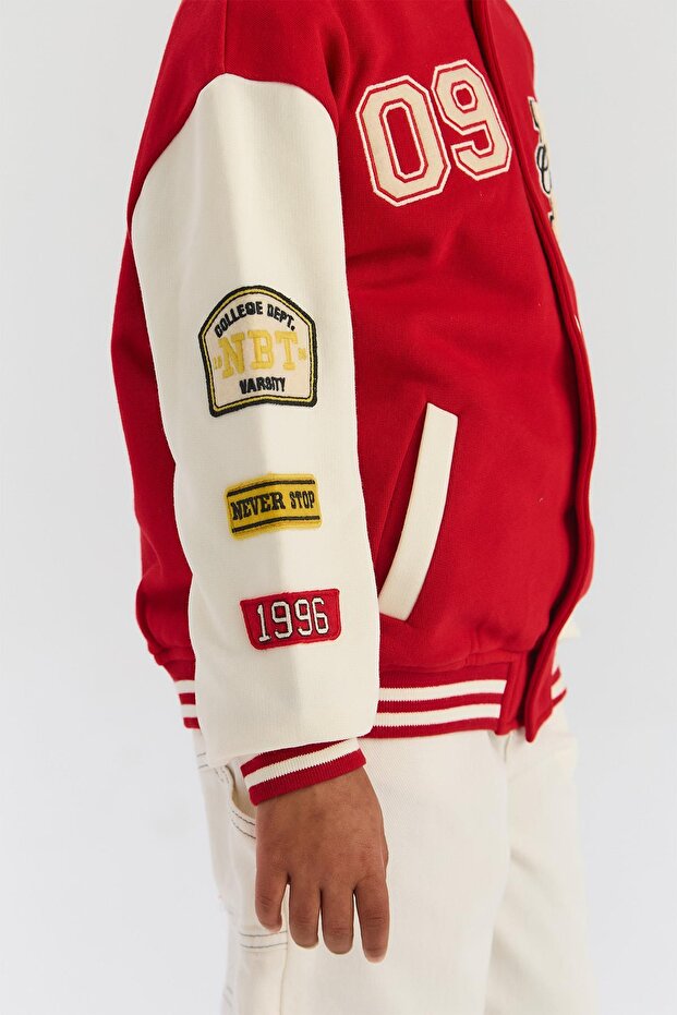 BG Store معطف أحمر للأولاد - 3