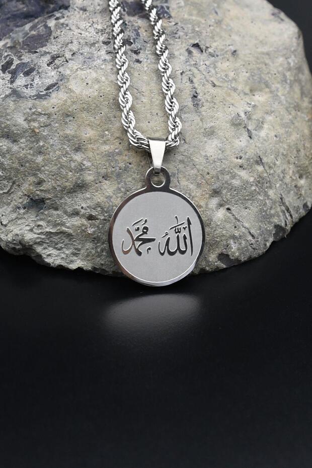 Allah and Muhammad Summer Necklace Stainless Steel Chain 3mm 902083