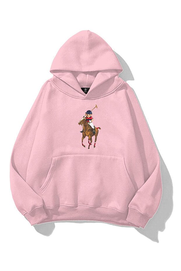 Unisex Teddy Horse Sweatshirt Pink