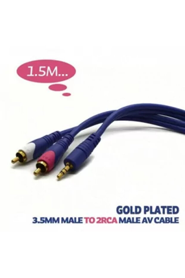 Cablu Jack 3.5 mm la 2x RCA 10m - 5