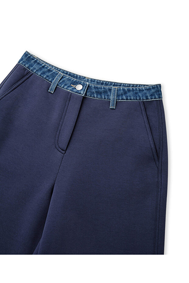 Denim mix pantolon - 4