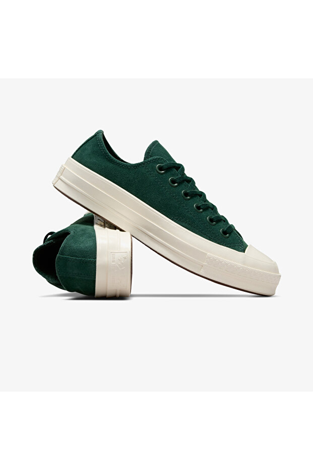 Chuck 70 Unisex Yeşil Süet Sneaker - 4