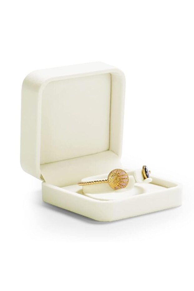 Oirlv Velvet Bracelet Gift Boxes White Bangle Display Jewelry Box