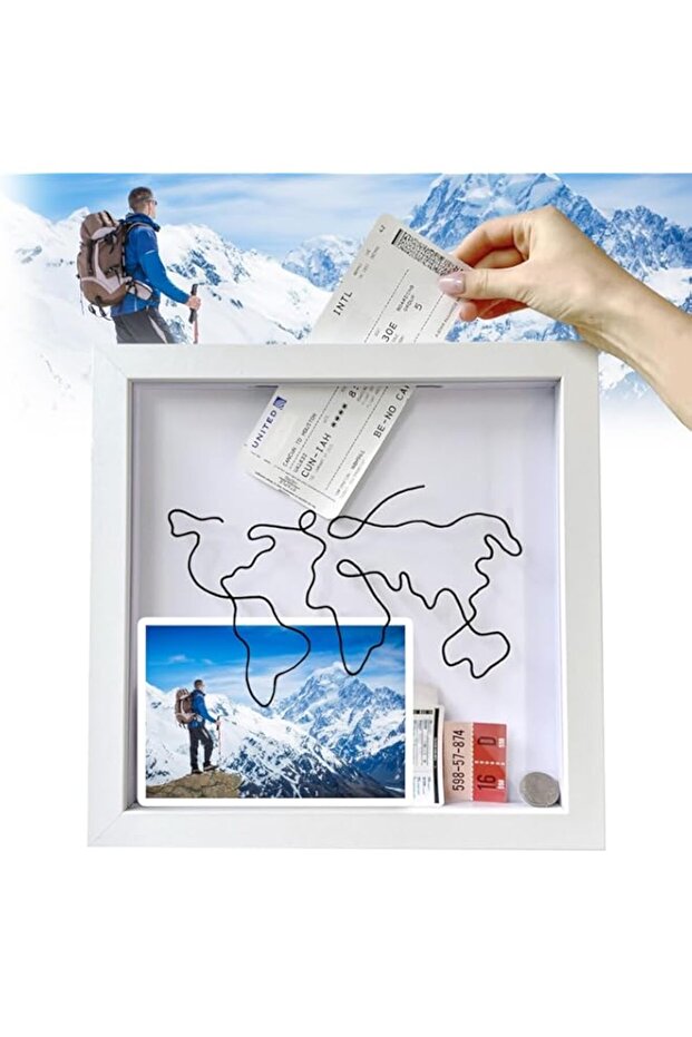 3D Picture Frame For Filling 30 X Cm, Object Deep 3 With Slot Wall And Desktop, Shadow Box Photos, Objects, Wedding Bouquet, Diy Decoration