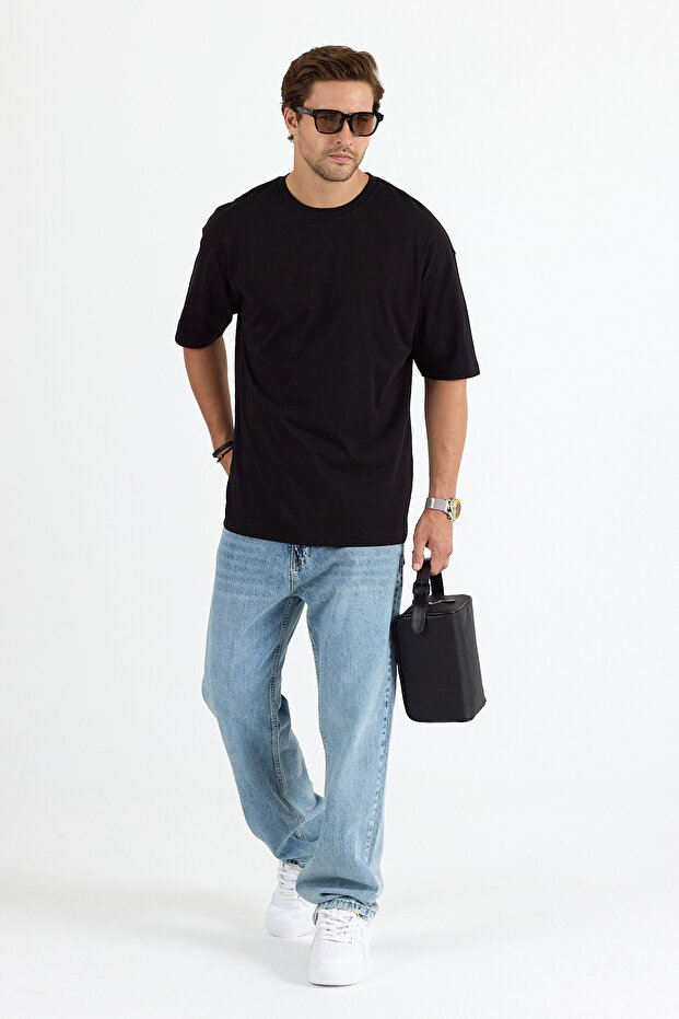 TRIOU BĂRBAȚI 100% BUMBAC OVERSIZE BASIC - 2