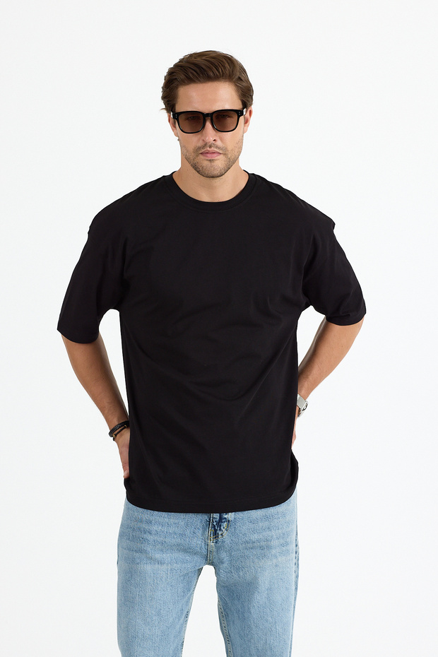 TRIOU BĂRBAȚI 100% BUMBAC OVERSIZE BASIC - 8