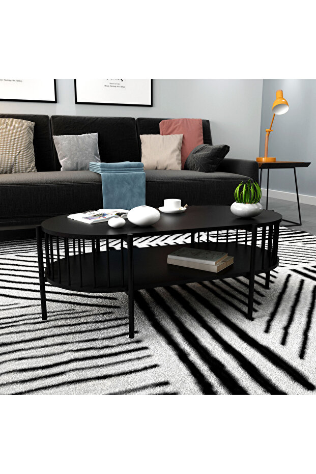 طاولة قهوة هافوك مع رف - 1