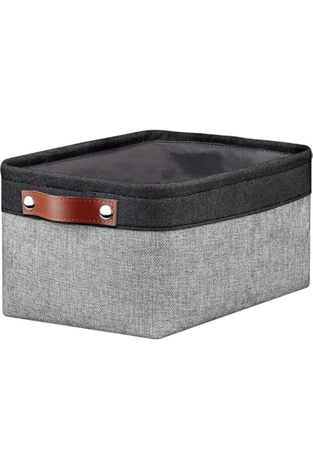 Aputue Fabric Storage Basket, 38x28x25cm Collapsible Storage Bin with Handles, Large Rectangular Ba - 1