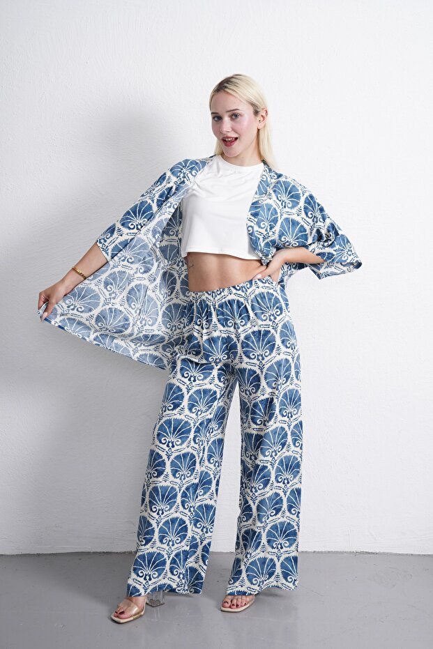 كيمونو منقوش - مجموعة كروب - 2