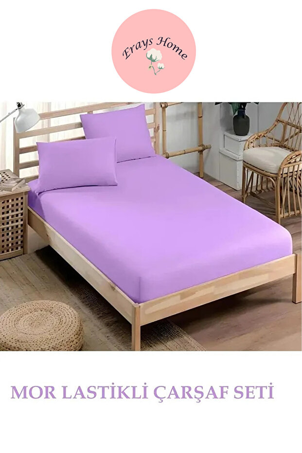 100% Cotton Double 160 X 200 Elastic Sheet Set 30cm Bed Height