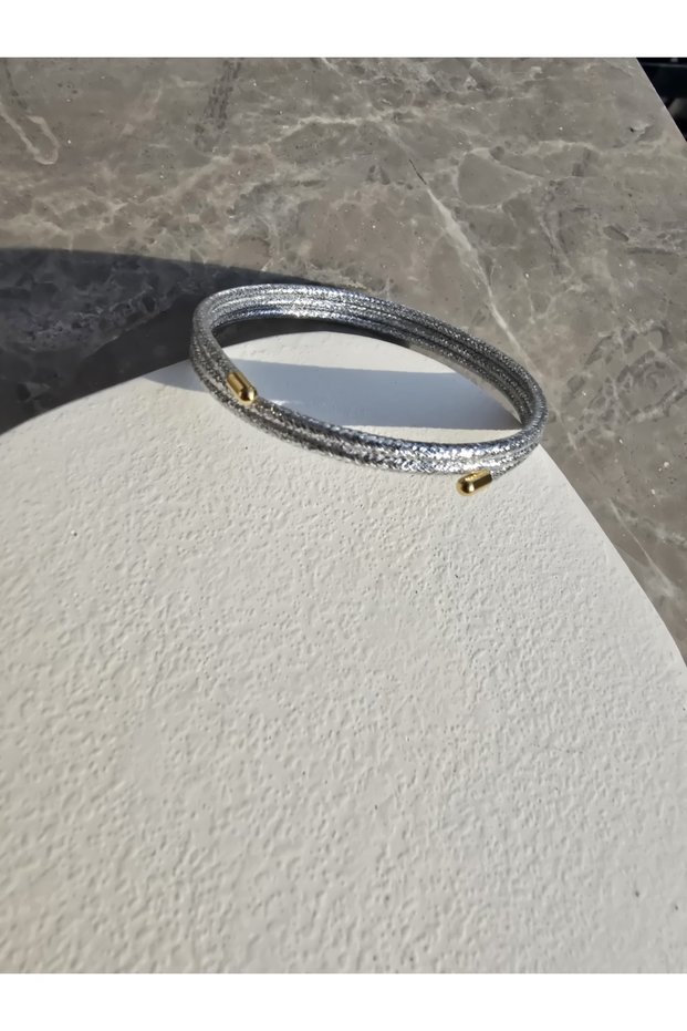 Silvery Magnet Adjustable Colored Rope Bracelet - Necklace - Anklet