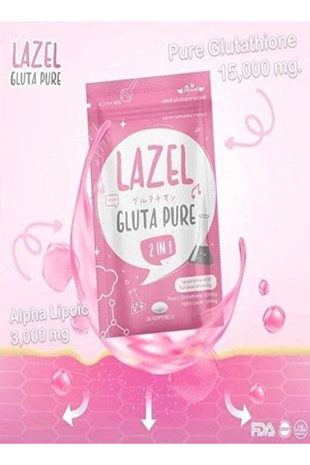 Gluta Pure 2-in-1 Dietary Supplement, Ultimate Whitening Skin Solution