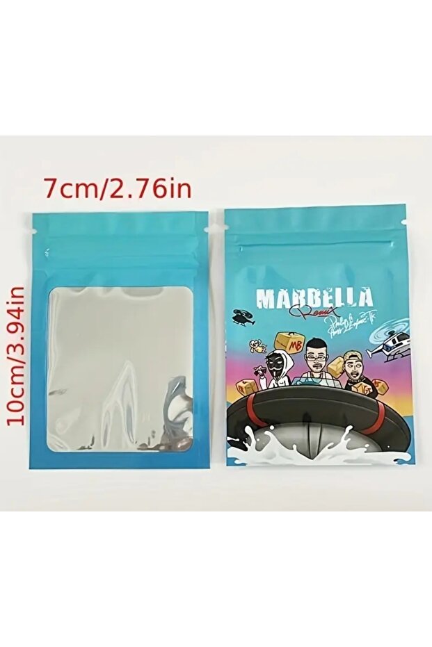 Marbella çıtçıtlı poşet 100 adet - 2
