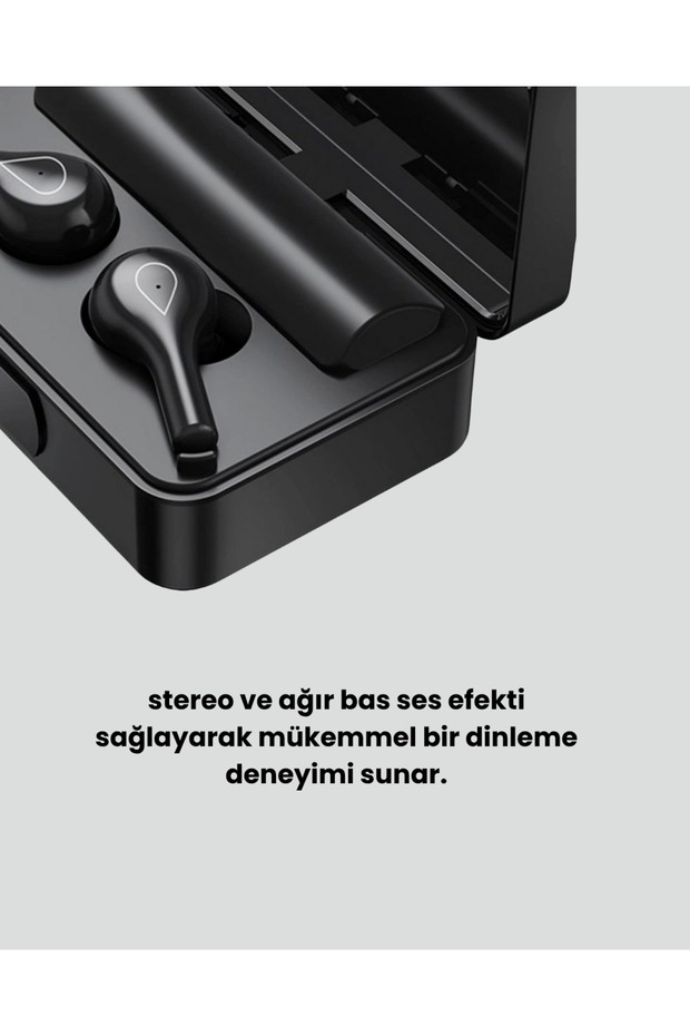 Akıllı Ekranlı Bluetooth Kulaklık - Derin Bas ve Net Tiz - 4